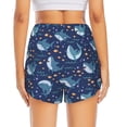thumbnail image 4 of Goofa Cartoon Sharks2 Printed Women 2 in 1 Running Shorts,Quick Dry Athletic Workout Shorts,High Waisted Athletic Shorts with Liner Pockets-XX-Large, 4 of 9