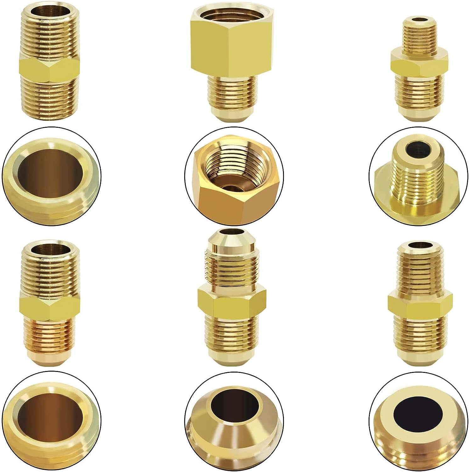 12 Feet High Pressure Braided Propane Hose Extension with Conversion Coupling 3/8" Flare to 1/2" Female NPT, 1/4" Male NPT, 1/8" NPT Male,3/8" Male NPT, 3/8" Male Flare for BBQ Grill, Fire Pit, Heate