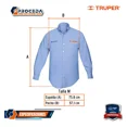 thumbnail image 4 of Camisa Azul Para Caballero, Manga Larga Talla M 60345, 4 of 8