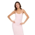 thumbnail image 6 of Forever 21 Women’s Rib Midi Dress with Slight Scoop Back, Slim Fitted Silhouette and Stretch Fabric for Everyday Casual to Elevated Styling, XS-XL, 6 of 6