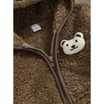thumbnail image 6 of Wassery Baby Girls Boys Fleece Jacket Infant Winter Warm Outerwear Newborn Long Sleeve Bear Zipper Hooded Coat 6M-24M, 6 of 8