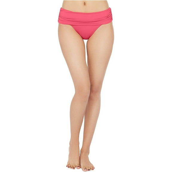 Ralph Lauren Beach Club Solids Wide Shirred Banded Hipster Bottom, Blossom, 12