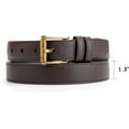 thumbnail image 3 of Men's Belt Big & Tall 56"-80" Genuine Leather Belt Reinforced Strap Casual Work Jean Extra Long Belts, 3 of 7