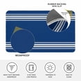 thumbnail image 3 of Blue Striped Door Mat Indoor Outdoor, Farmhouse Blue White Stripes Non Slip Welcome Mat with Rubber Backing, Absorbent Fabric Front Door Mats Entryway Rug for Home Patio Entrance 20"x31.5", 3 of 8