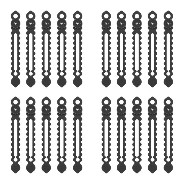 20 bridas de silicona para bobinas, organizador de cables reutilizable con diseño de botón, organizador de cables de carga, auriculares y cables USB.