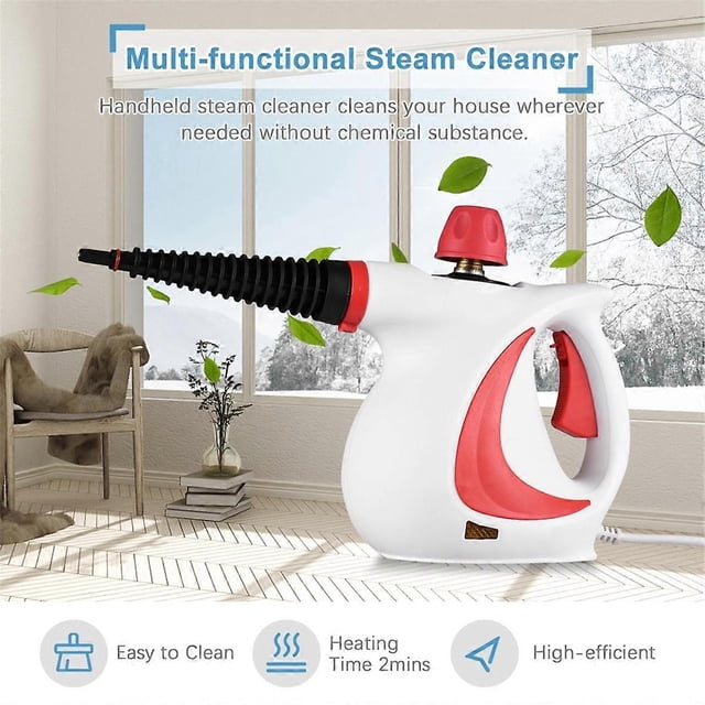 Handheld Steam Cleaner Steamer for Cleaning Portable Steam Cleaner for Furniture, Kitchen, Bathroom EU Plug