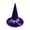 Purple, variant on Halloween Witch Hat for Women Tall Pointed Wizard Costume Hat with Bow Trim Versatile Party Accessory for Easter Parade Cosplay Themed Decoration Use