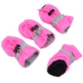 thumbnail image 1 of Antiskid Puppy Shoes 4pcs Soft-soled Dog Shoes with Adjustable Drawstring Waterproof Dog Boots Pet Paw Care Protector for Small, Medium Pets Dogs, 1 of 7