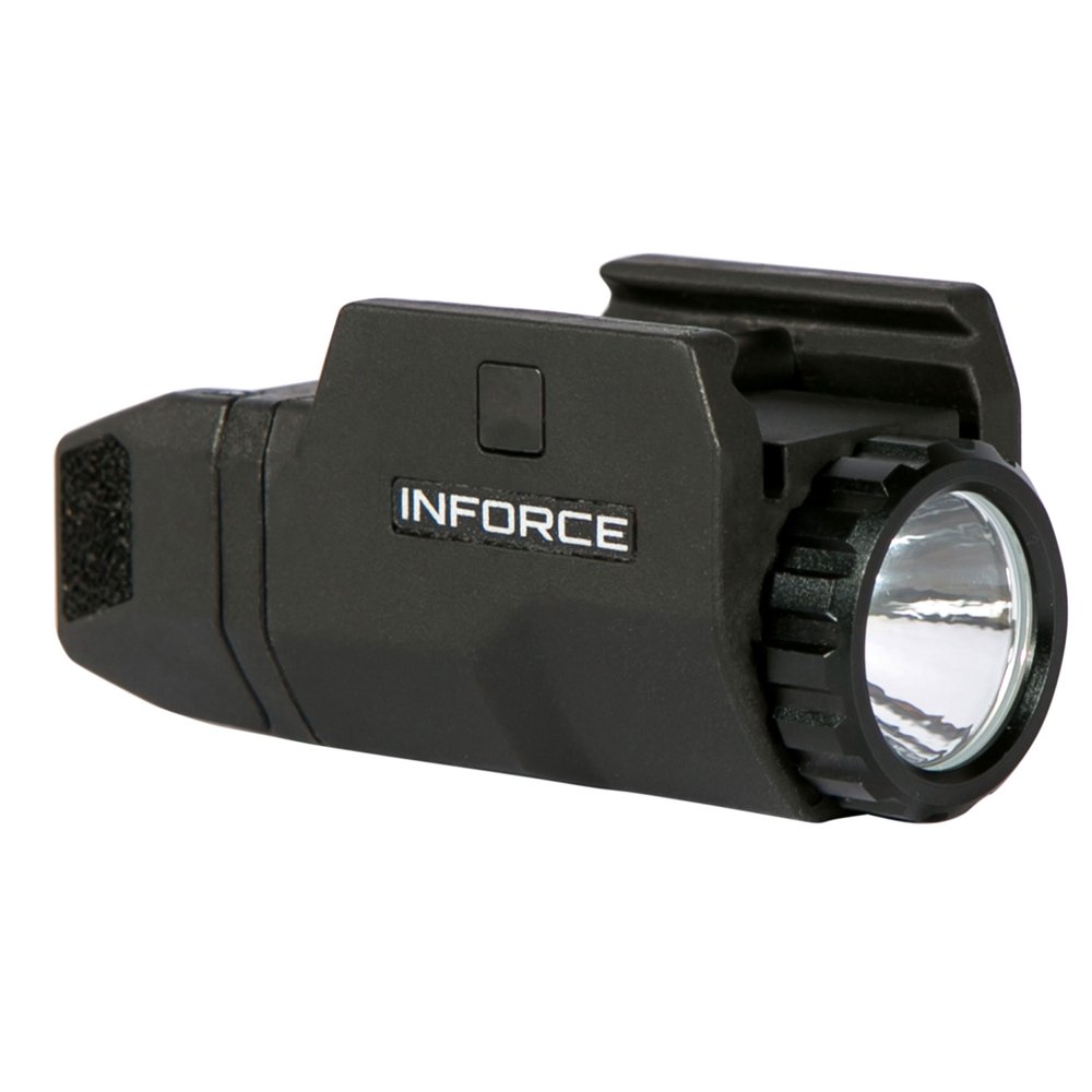 InForce APLc Compact LED Light For Compact Pistols 200 Lumens, Black