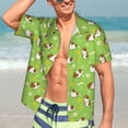 thumbnail image 5 of Lsque Guinea Pigs pattern Hawaiian Shirt for Men, Unisex Summer Beach Casual Short Sleeve Button Down Shirts-Large, 5 of 9