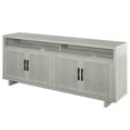 thumbnail image 4 of Twin Star Home Coastal TV Stand for TVs up to 80" with Linen Door Panels, Fairfax Oak, 4 of 8