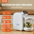 thumbnail image 2 of 5-in-1 Baby Food Maker, 430W Steamer & Blender, 750ml Tritan Bowl, Stainless Steel Grinder for Puree, Fruit, Veggie, Meat – Easy Baby Food Processor, 2 of 7