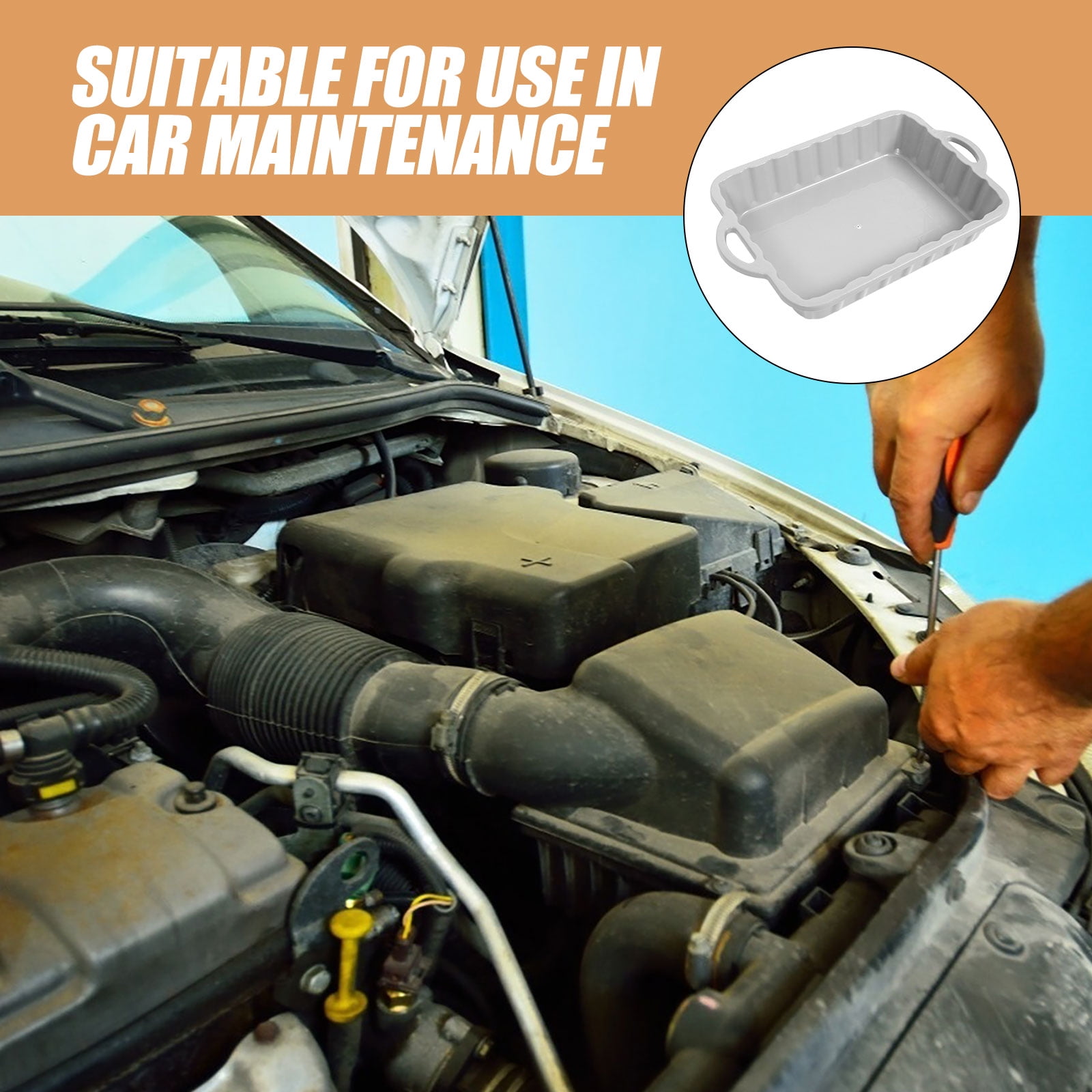Raindrops Oil Drain Pan for Oil Changing Car Waste Engine Oil Collector Tray Oil Drip Pan