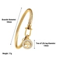 thumbnail image 4 of Tree of Life Bracelet for Women, Stainless Steel Cubic Zirconia Fashion Bracelet Inspirational Ladies Bracelet Jewelry Gifts for Women Girls, 4 of 5