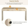 thumbnail image 6 of EUROCO 59" Console Table,Entryway Console Table with 2 Top Drawers and Open Style Design,Narrow Long Wood Sofa Table for Entrance, Living Room,Natural, 6 of 8