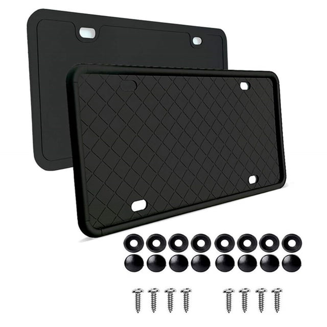 2x Car Accessories Front&Rear License Plate Holder Mounting Bracket & Screws