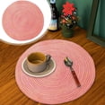 thumbnail image 2 of MOPOOR Braided Placemats Set, Washable Woven Cotton and Polyester 15 Inch Place Mats, Heat Resistant Table Mats for Kitchen, Dining, and Party, Natural Table Decor, 2 of 9