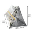 thumbnail image 2 of 2 Pcs Abri d'Urgence Jetable Tente Portable Camping SOS Abri (Argent), 2 of 5