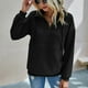 thumbnail image 4 of Sudadera con capucha de manga larga con bolsillo y cremallera para mujer, 4 of 8