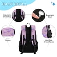 thumbnail image 6 of ALAZA Holographic Glitter Hearts School Backpack Lunch Box Set Student Bookbag, 6 of 7
