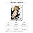 Kurosaki Ichigo Bleach Fleece Blanket Throw Soft Cozy Plush Blanket For
