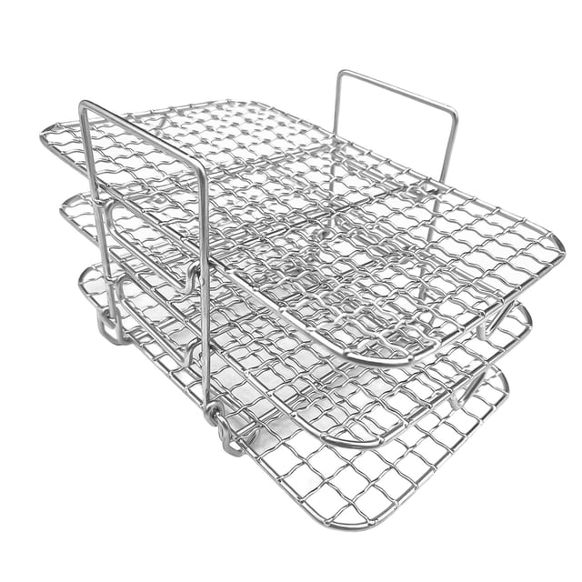 Estante deshidratador perfecl de Acero inoxidable para freidora de aire 20,5x12,5x12cm