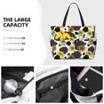 thumbnail image 3 of Disketp Black Cow Sunflowers Bolsa de Playa de Gran Capacidad, Bolso Impermeable y a Prueba de Arena para Mujer, Ideal para Playa, Piscina y Natación, 3 of 7