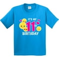 thumbnail image 3 of Inktastic Its My 11th Birthday with Smiling Emoticons Youth T-Shirt, 3 of 5
