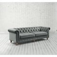 thumbnail image 4 of Rustic Manor Audriana Dark Grey Velvet Chesterfield Sofa 92L x 33.5W x 30.3H, 4 of 10