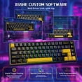 thumbnail image 6 of ATTACK SHARK X65 HE Wired Rapid Trigger Magnetic Switch 65% Mechanical Gaming Keyboard and R1 Mouse Combo,8KHZ Polling Rate,2.4Ghz Wireless/USB C/BT Lightweight Mice,18K DPI for Esport Gamer, 6 of 10