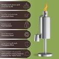 thumbnail image 2 of Pure Garden 10.5in Stainless Steel Refillable Citronella Torch Canister, 2 of 8