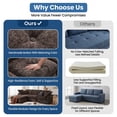 thumbnail image 3 of LazySunsets 112" Oversized Modular Sectional L Shaped Sofa, Wide & Deep Seat Boneless Cloud Couch With Multi-Purpose Round Pillow, No Assembly (Brown), 3 of 7