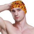 thumbnail image 3 of FYBTO Swimming Cap Horror Halloween Pumpkin Unisex Adult FYBTO Polyester, 3 of 4