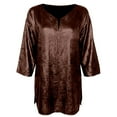 thumbnail image 4 of HUANBAI Shimmering Casual Long Sleeve Top For Plus Size Elegant Knit Top With Subtle Shine And Comfort Fit Casual Basic Tops, 4 of 4