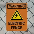thumbnail image 5 of (2 Pack) Electric Fence With Symbol OSHA Warning Sign 18 Inch X 24 Inch Plastic Sign, Weather Resistant, UV Protected for Workplace, Business, and Construction Site, Made in the USA, 5 of 8