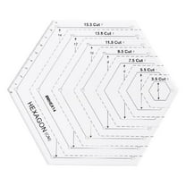 Hexagon Quilting Ruler Patchwork Plastic Template DIY Sewing Tools Useful