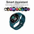thumbnail image 4 of Smart Watch Bluetooth Heartrate Reloj de pulsera Presión arterial 1.3 Pulgadas Dial redondo Reloj Recordatorio de llamadas Pulsera, Azul Inevent EL001918-01B, 4 of 7