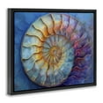 thumbnail image 4 of Stupell Industries Maritime Nautilus Spiral Animals Painting Black Floater Framed Canvas Art Print Wall Art, 21 x 17, 4 of 10