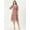 Rose Gold, variant on DressBerry Women’s Printed Poly Georgette Sweetheart Neck Puff Elbow Sleeves Calf Length Light Weighted Tiered Hem Casual&nbsp;Summerwear Beachwear Partywear All Purpose One Piece Dress