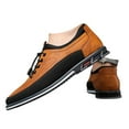 thumbnail image 3 of Dressy Casual Mens Shoes Lace Up Non Slip Breathable Comfortable Business Lace Up Leisure Solid Color Leather Shoes, 3 of 5
