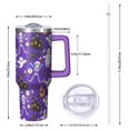 thumbnail image 2 of Cute Halloween Icons Pattern Tumbler with Handle and Lid,40oz Double Wall Vacuum Insulated Tumbler,Cups Gift for Women and Men, 2 of 7