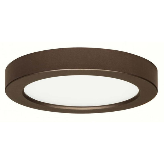13.5w 7-in Flush Mount LED Fixture 3000K Round Shape Brushed Nickel Finish 120v