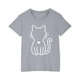 thumbnail image 1 of Cadeaux pour Fillettes, T-Shirt en Coton pour Garçons et Filles, Col Rond Imprimé, Manches Courtes, Robe à Manches Courtes, Cadeaux pour Fillettes, 1 of 5
