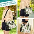 thumbnail image 5 of Cactus and Pink Flowers Cooler Bag Lunch Bag Soft Cooler Cooling Tote Insulated Lunch Box for Adult Men Women, 5 of 6