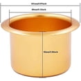 thumbnail image 3 of 2Pcs Metal Sofa Recliner-Handles Cup Holder Insert Replacement Drink Can Holder for Sofa Boat Rv Couch Car Truck Poker Table, Gold, 3 of 8