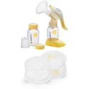 Medela - Harmony Manual Breastpump w/Bonus 30 count Nursing Pads Bundle