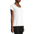 thumbnail image 2 of Hanes Women's Modal Triblend Short Sleeve Scoopneck Tee, 2 of 6