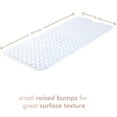 Tranquil Beauty Extra Long NonSlip Bath Mat, 100x40cm, Mold Resistant