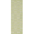 thumbnail image 5 of Unique Loom Outdoor Striped Collection Area Rug - Striped (2' x 6' 1" Runner Green/Ivory), 5 of 7