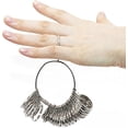 thumbnail image 3 of Medidor de tamaño de anillo, anillos medidores de anillos para medir el tamaño de los dedos para tamaños de anillos (plástico) JM, 3 of 5